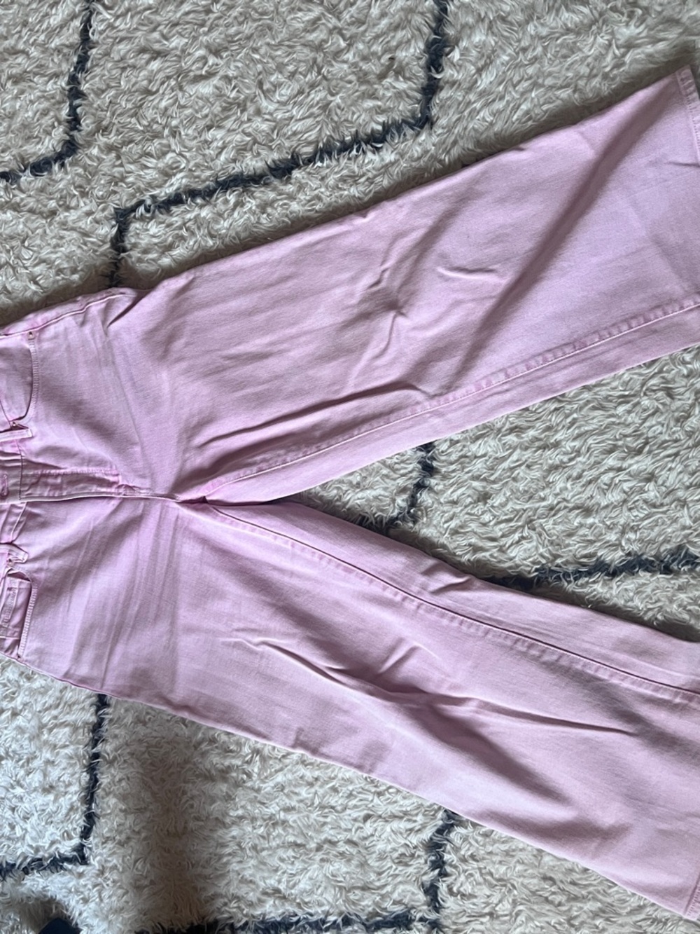 Good American Light Pink Jeans with Waist Label